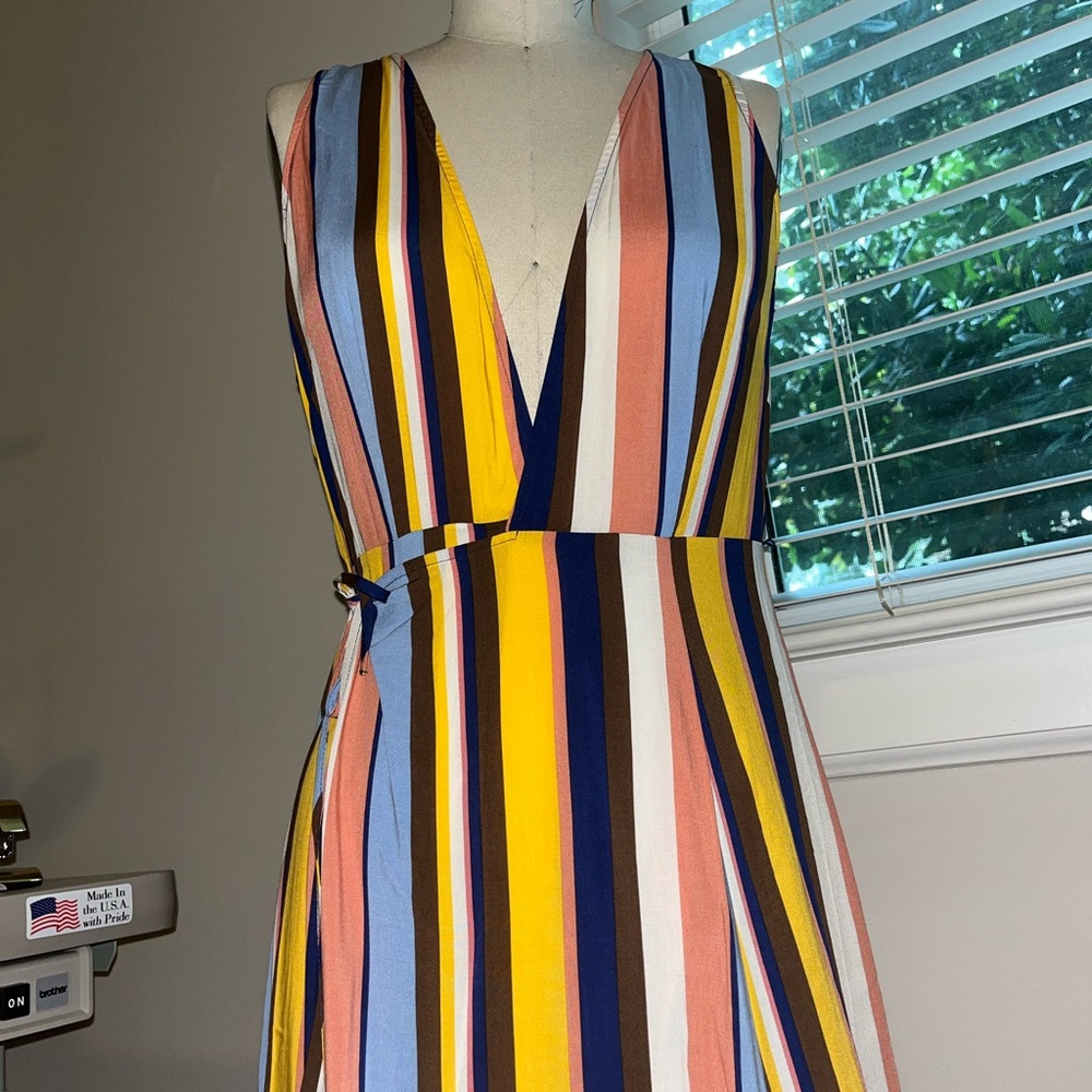 New w/ Tag, Cute Low Cut Wrap Maxi